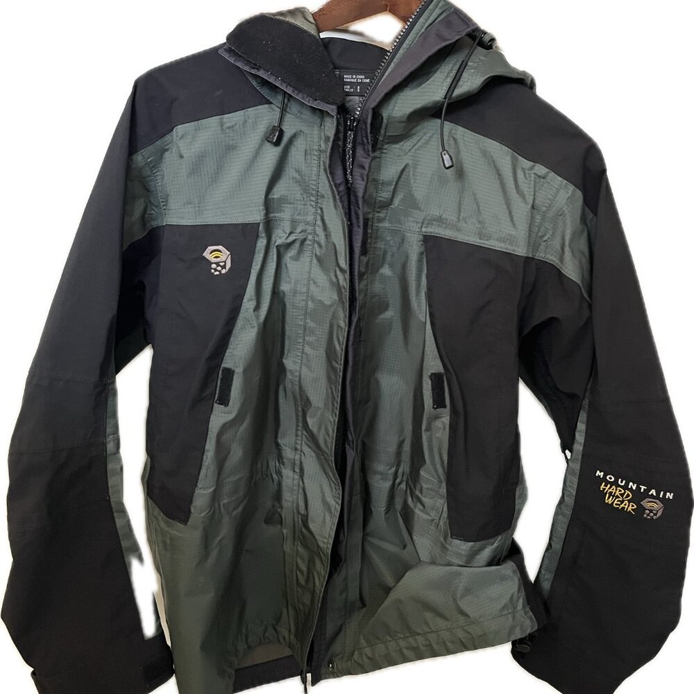 Mountain Hardwear Women’s Vintage Conduit Size 8 Green Parka Jacket Y2K GoreTex